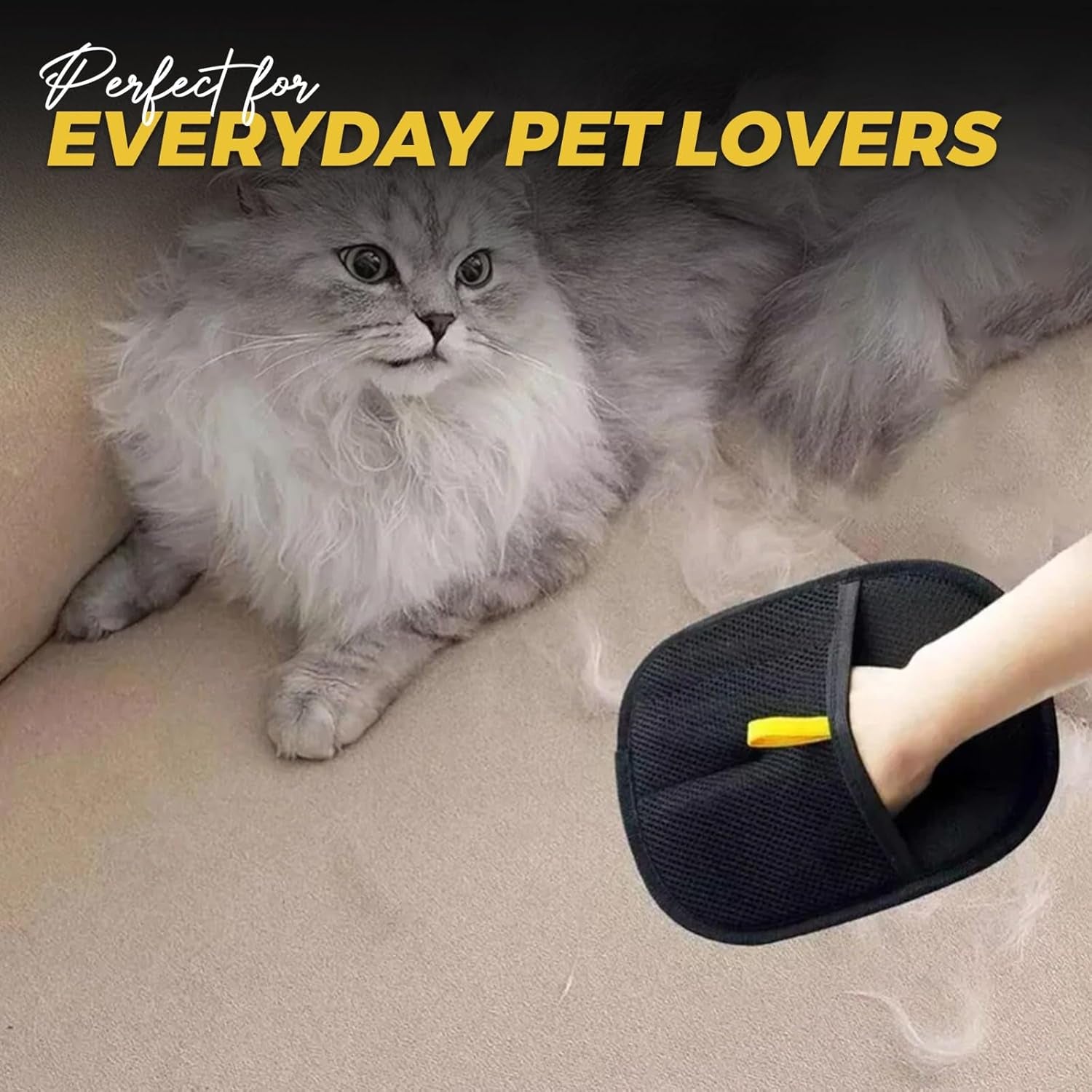 Pet Hair Removal Glove for Cats & Dogs, Reusable Magic Brush, Pet Hair Remover for Car Seat, Carpet, Couch, Magic Brush for Effortless