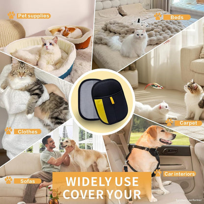 Pet Hair Removal Glove, Pet Hair Gloves for Dogs & Cats